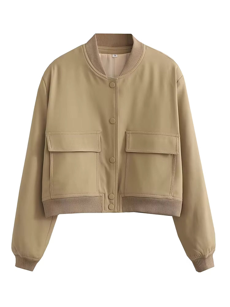 Women's V-Single Bomber Jacket