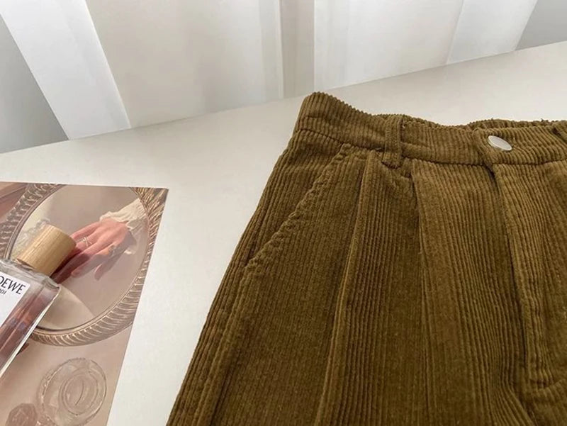 Women's Corduroy Straight Pants