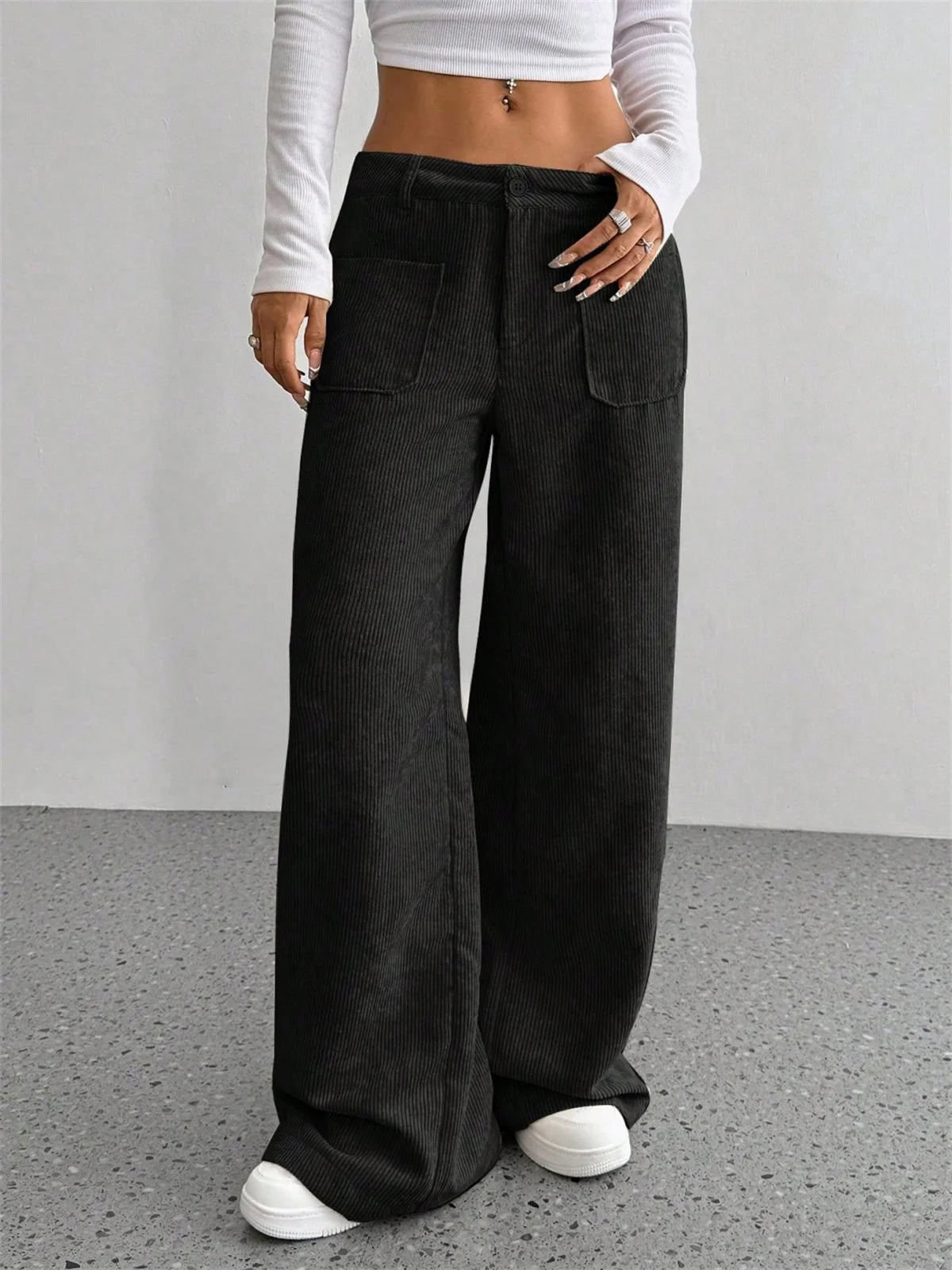 Women's Corduroy Pants Relaxed Fit