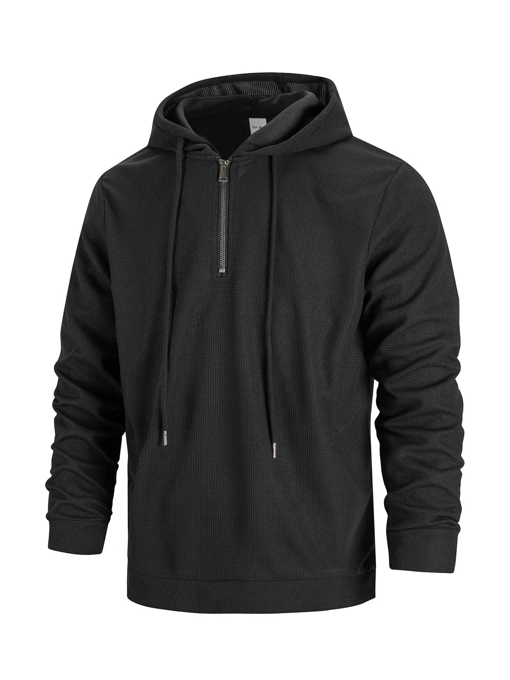 Men's Casual Half Zip Knitted Hoodie