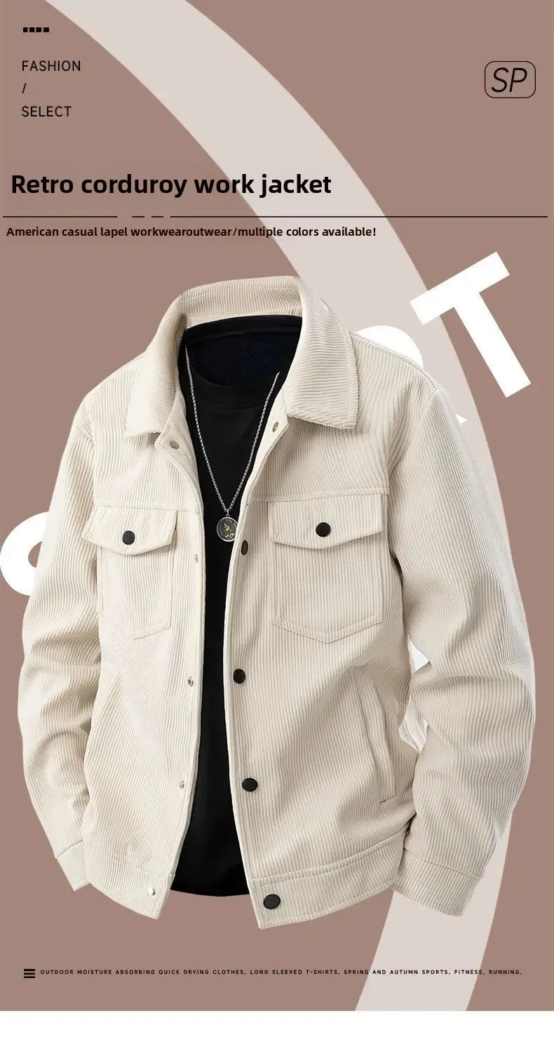 Men's Retro Corduroy Jacket