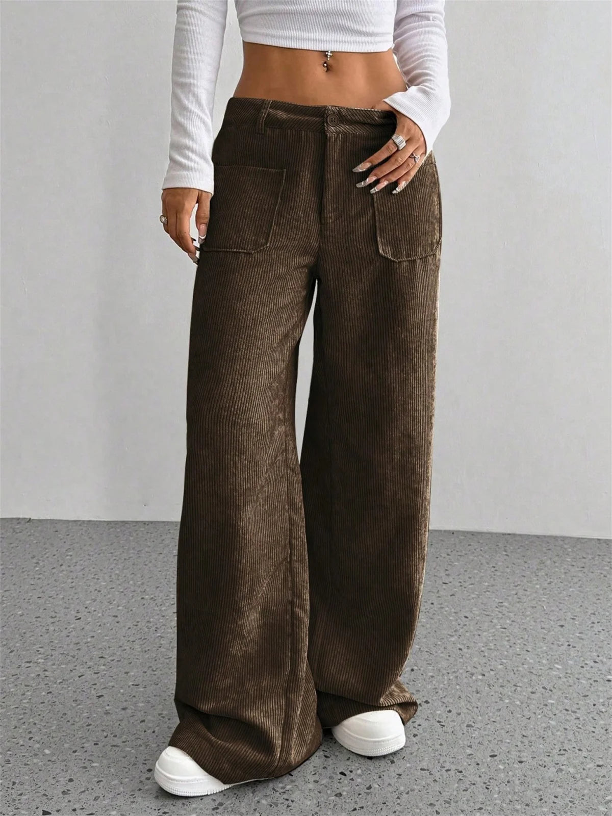 Women's Corduroy Pants Relaxed Fit