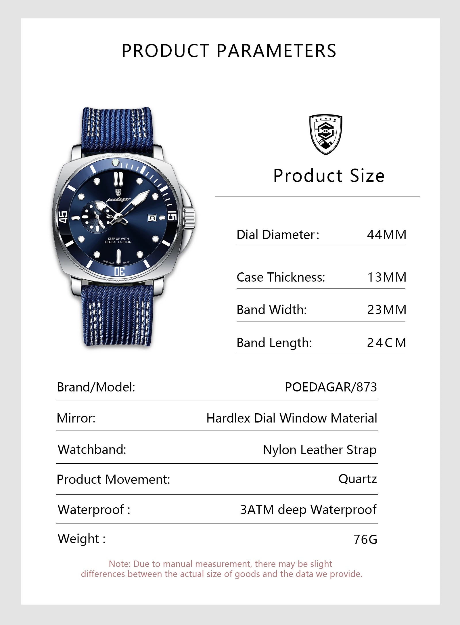 Men's Cloth Strap Wrist Watch