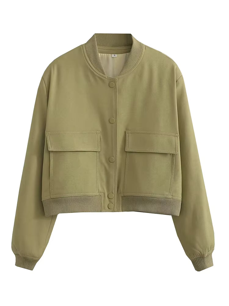 Women's V-Single Bomber Jacket