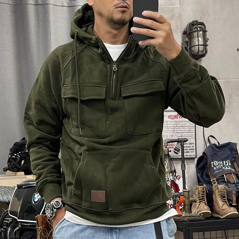 Men's Military Style Fleece Jacket