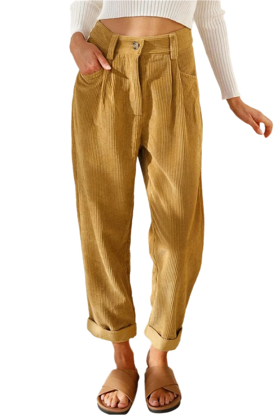 Women's Corduroy Straight Pants
