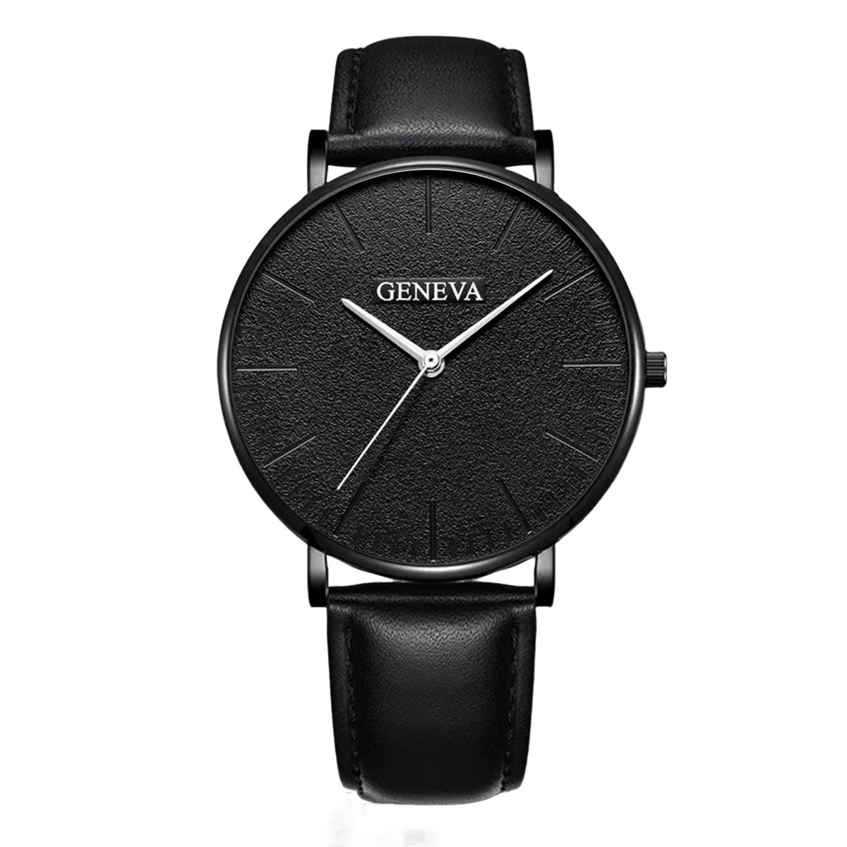 Men's Minimalist Black Wrist Watch