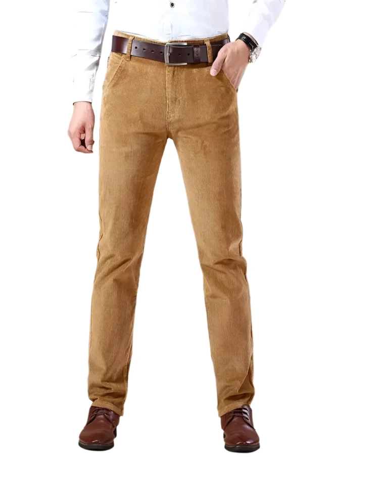 Men's Slim Fit Elastic Corduroy Pants