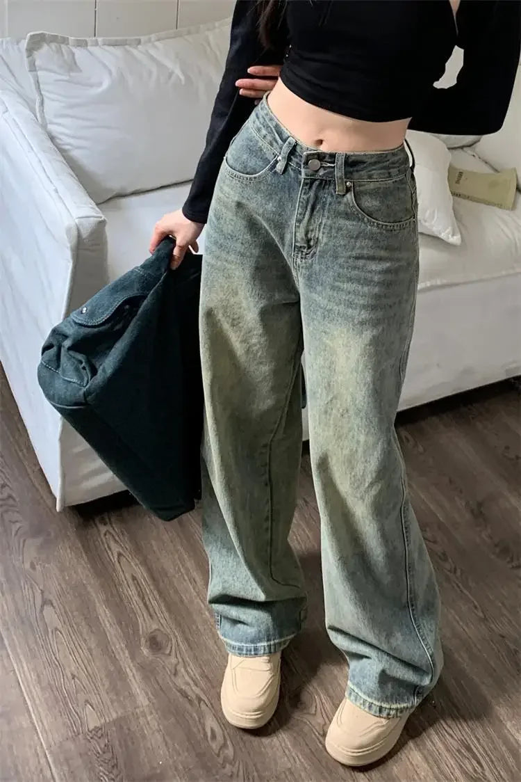 Women's Retro Baggy Jeans Loose Fit