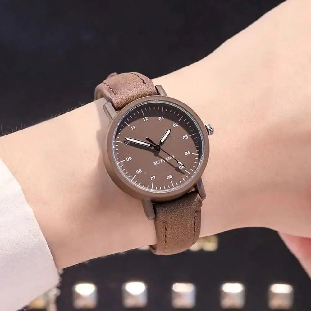Women's Minimalist Suede Watch