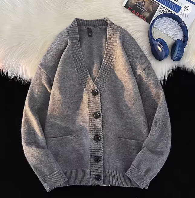 Women's V neck Collared Sweater