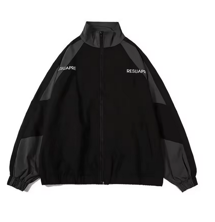 Men's Retro Varsity Windbreaker Jacket