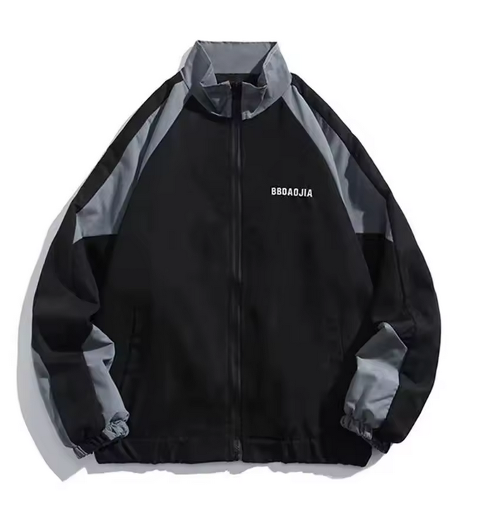 Men's Retro Varsity Windbreaker Jacket