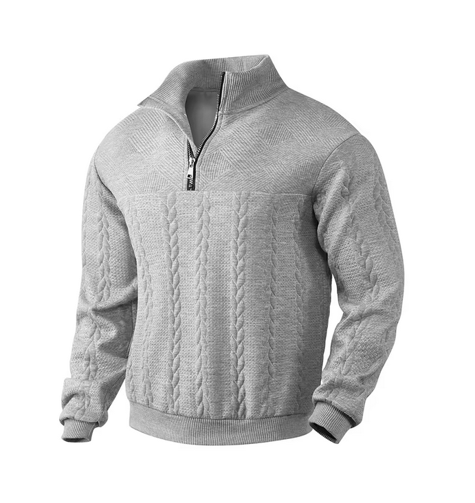 Men's Knitted Fleece ZIp up Hoodie