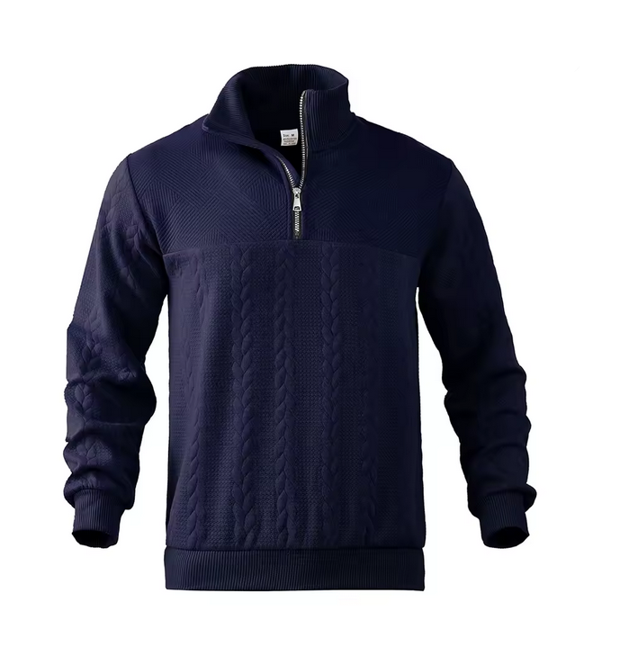 Men's Knitted Fleece ZIp up Hoodie