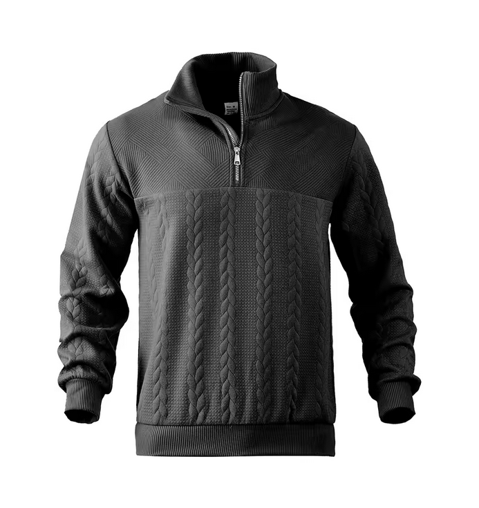 Men's Knitted Fleece ZIp up Hoodie