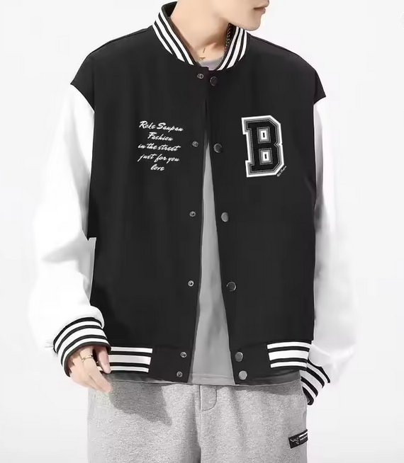 Men's Varsity Buttoned Jacket