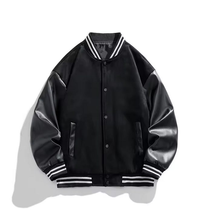 Men's Leather Sleeve Varsity Jacket