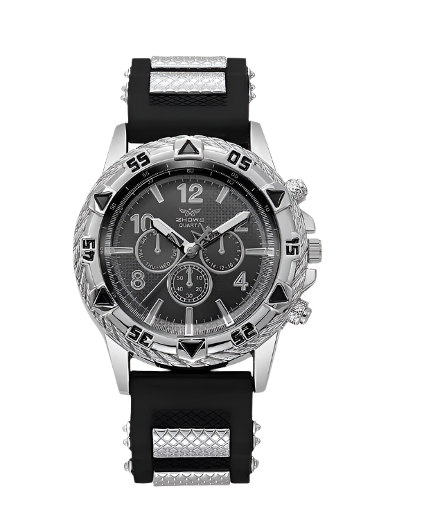 Men's Silicone Strap Wrist Watch
