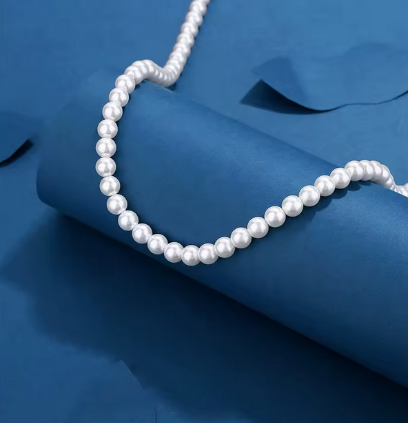 Men's Beaded Pearl Necklace