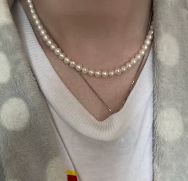 Men's Beaded Pearl Necklace