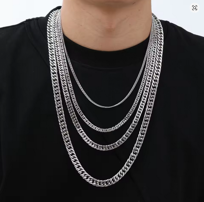 Men's Cuban Stainless Steel Necklace