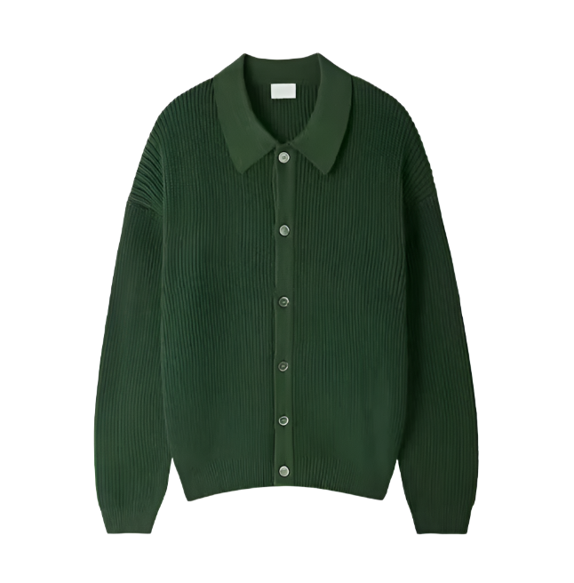 Men's Knitted Button Jacket