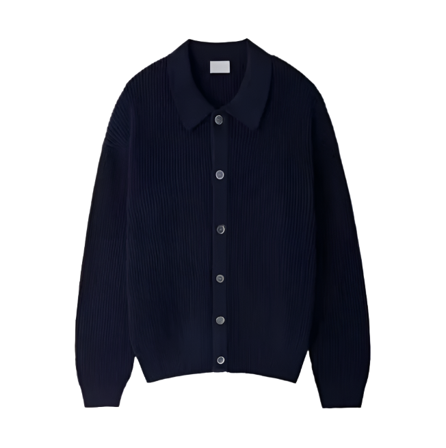 Men's Knitted Button Jacket