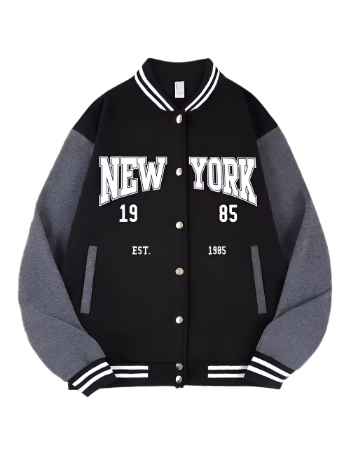 Women's Varsity Letter Print Jacket