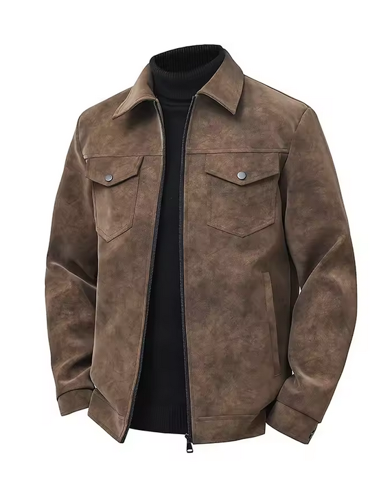 Men's Vintage Loose LEather Jacket