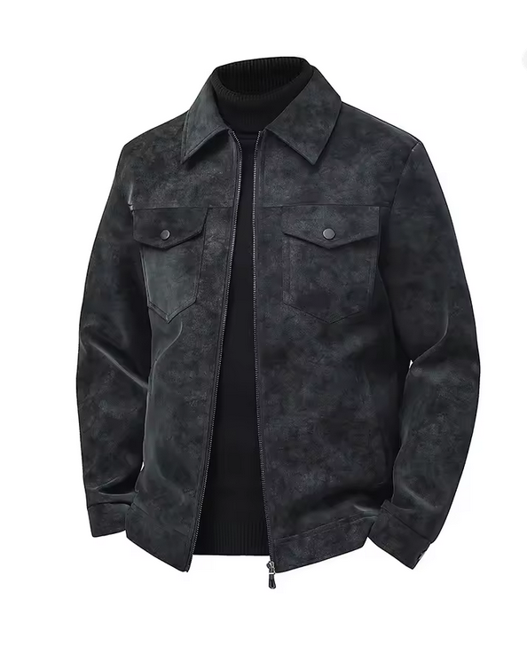 Men's Vintage Loose LEather Jacket
