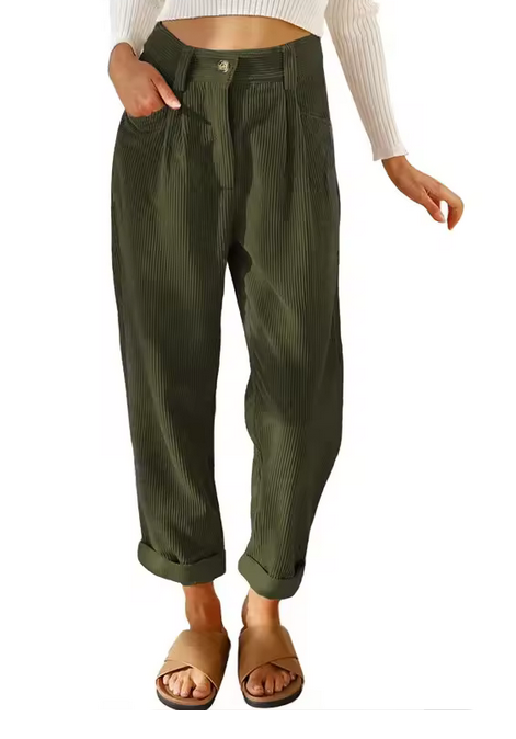 Women's Corduroy Straight Pants