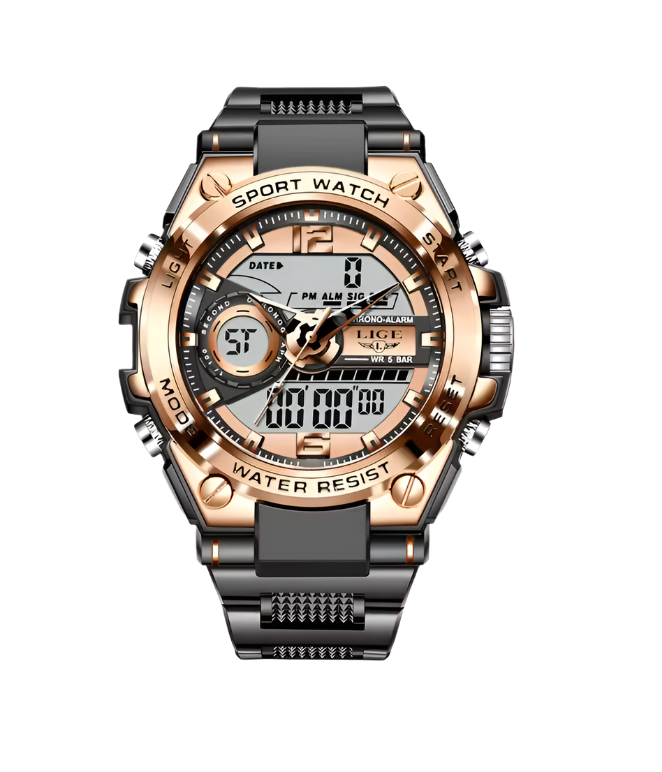 Men's Military Style Bulky Wrist Watch