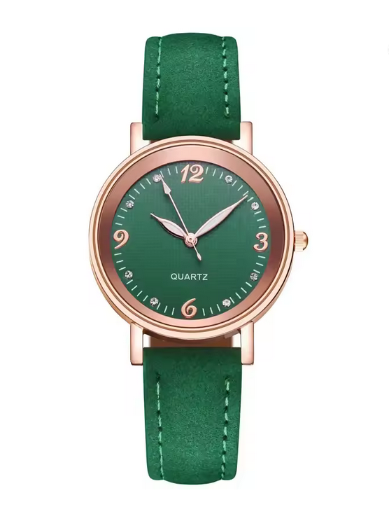 Women's Suede Wrist Watch