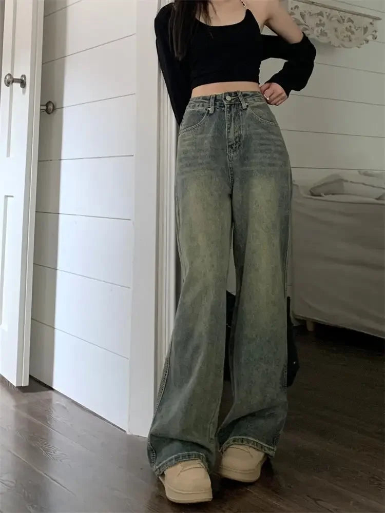 Women's Retro Baggy Jeans Loose Fit