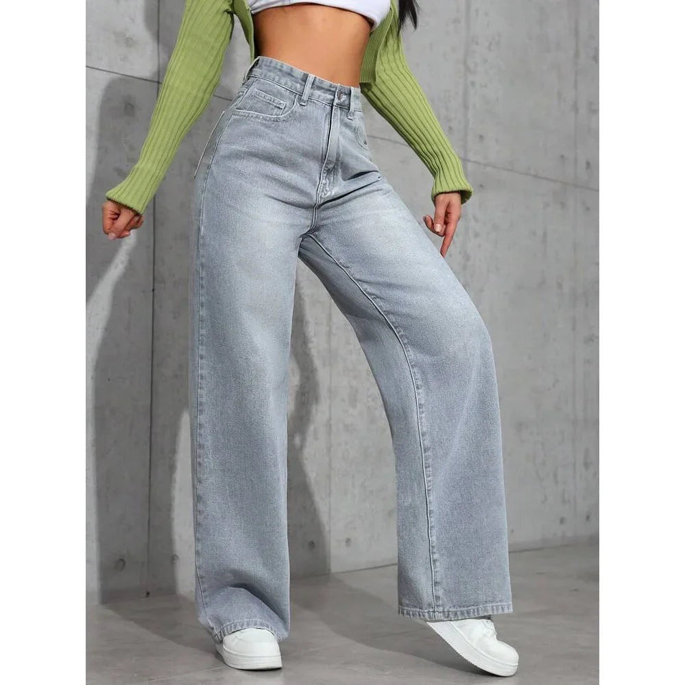Women's High Waist Loose Jeans