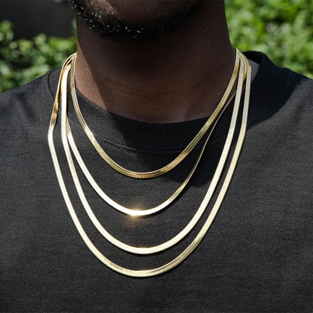 Men's Smooth Surface Stainless Steel Necklace