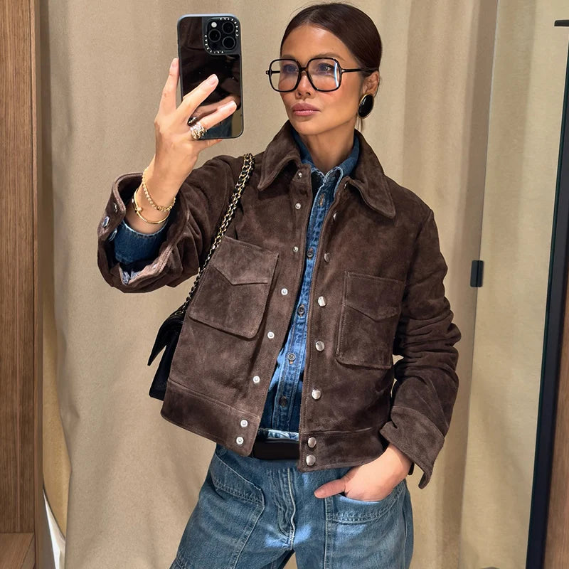 Women's Suede Vintage Jacket