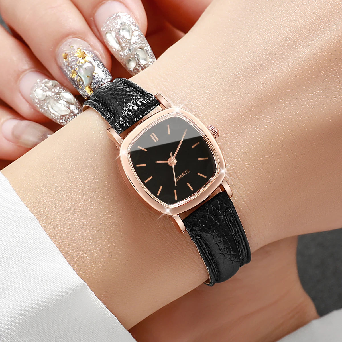 Women's Leather Strap Wrist Watch