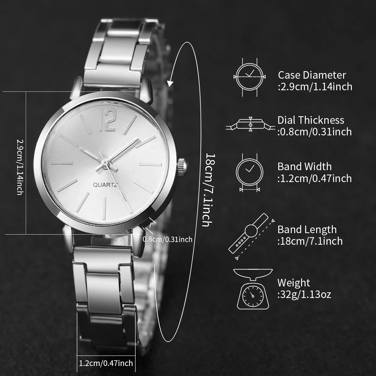 Women's Metal Wrist Watch