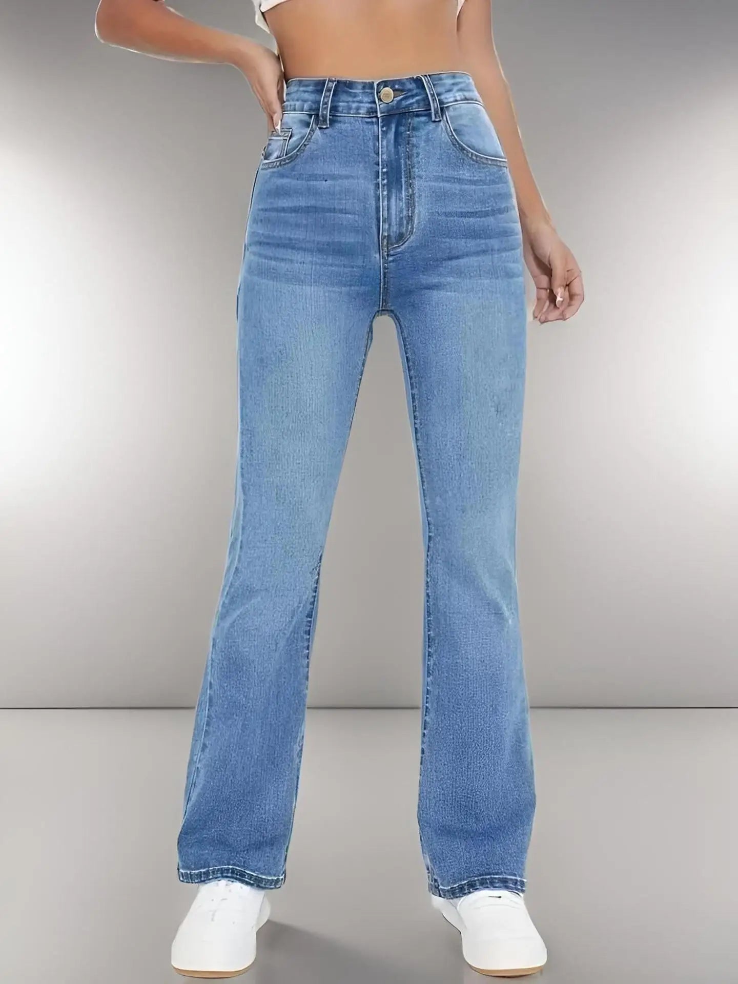 Women's High Waist Slim Fitted Jeans