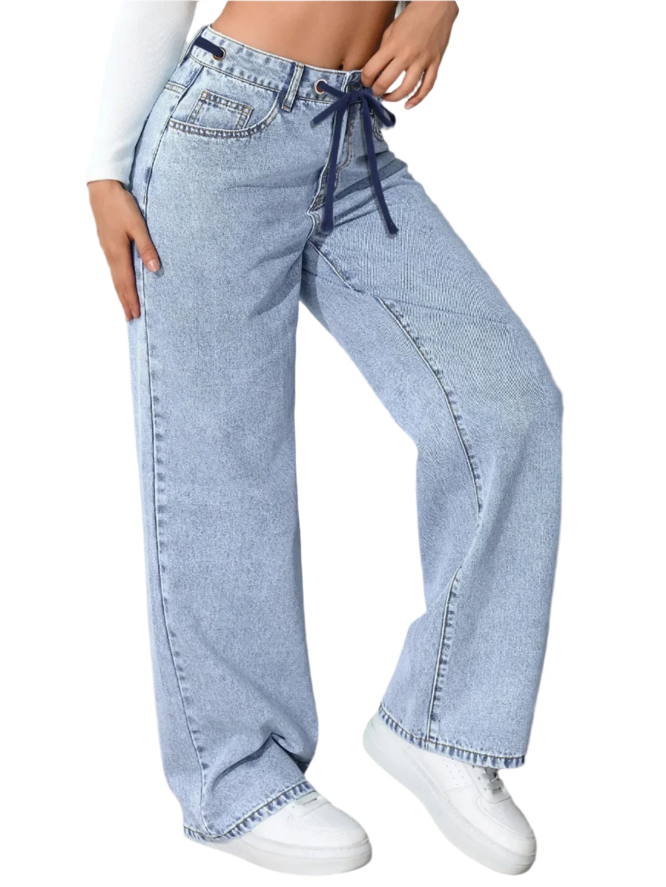Women's High Elastic Waist Jeans
