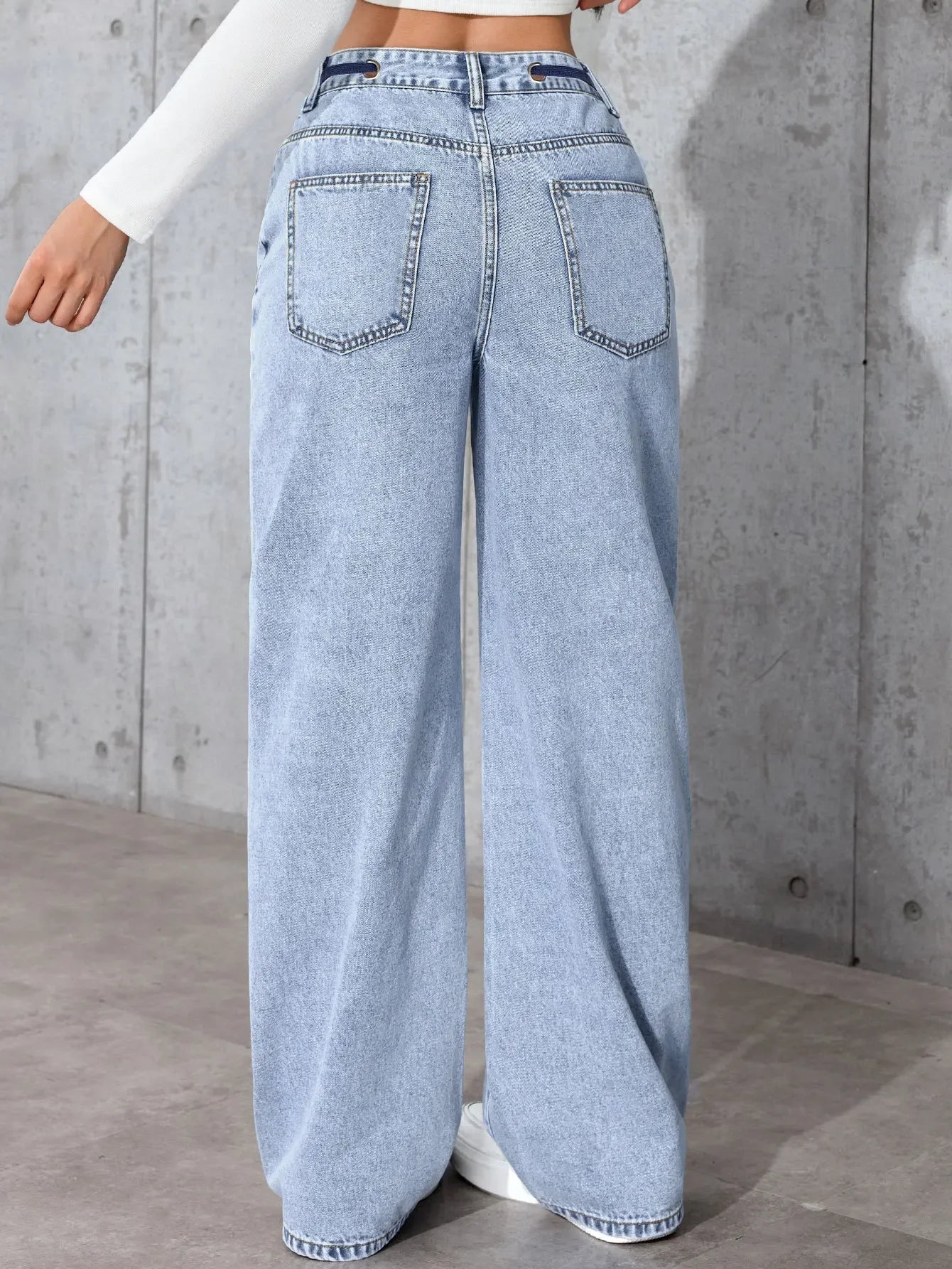 Women's High Elastic Waist Jeans