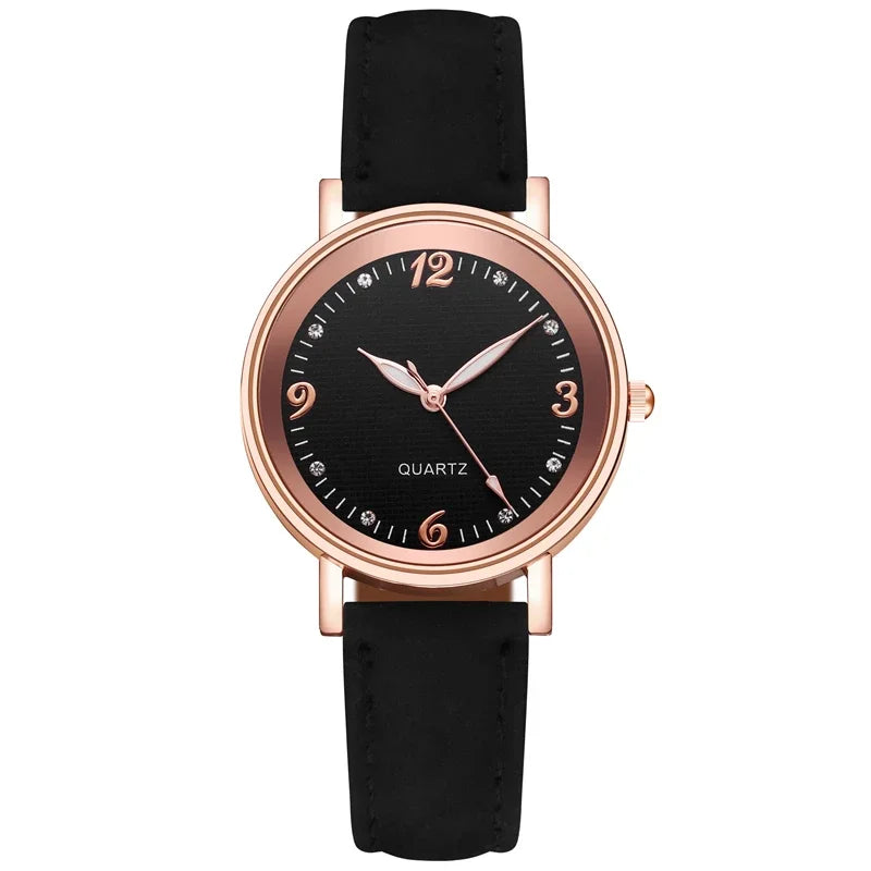 Women's Suede Wrist Watch