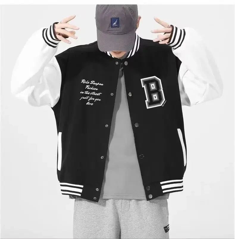 Men's Varsity Buttoned Jacket