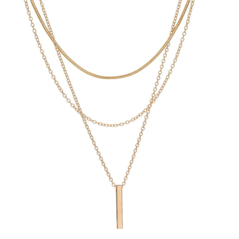 Women's Lariat Pendant Multilayer