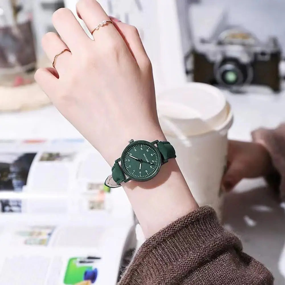 Women's Minimalist Suede Watch