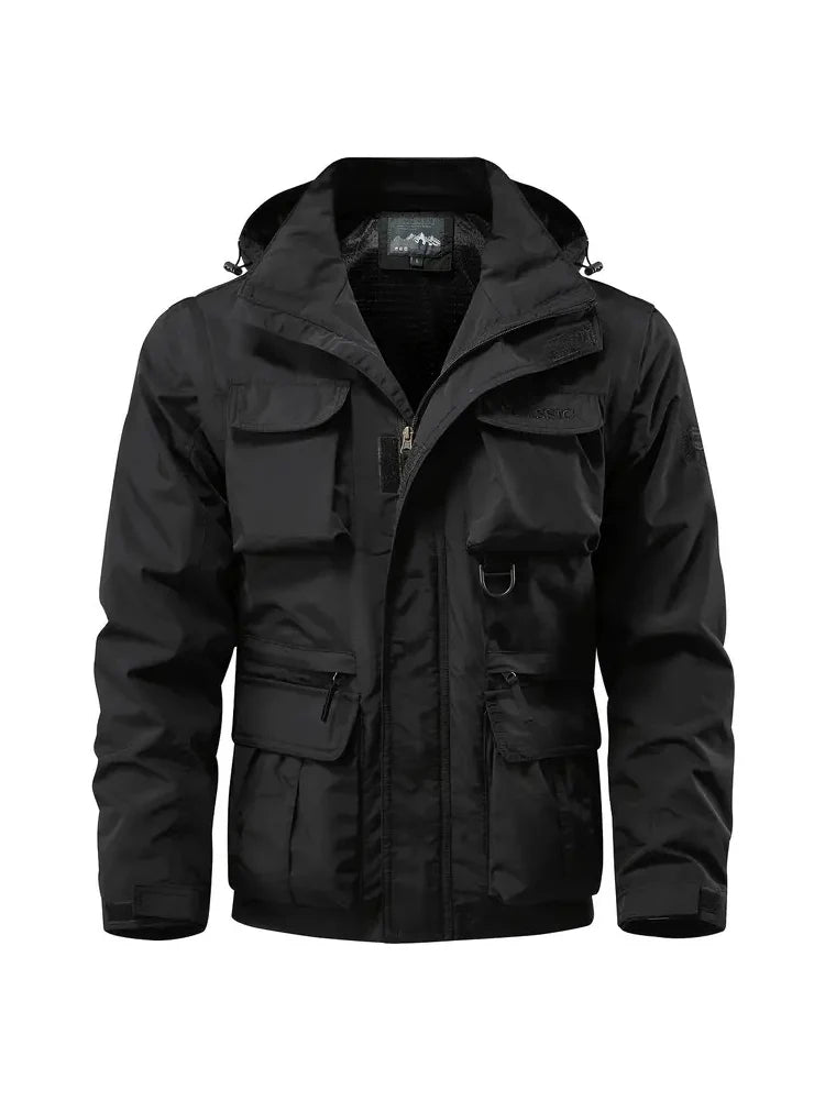 Men's Detachable Cargo Waterproof Jacket