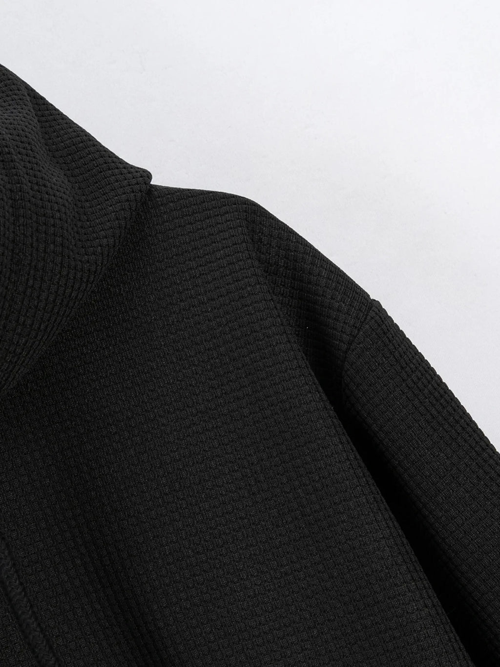 Men's Casual Half Zip Knitted Hoodie