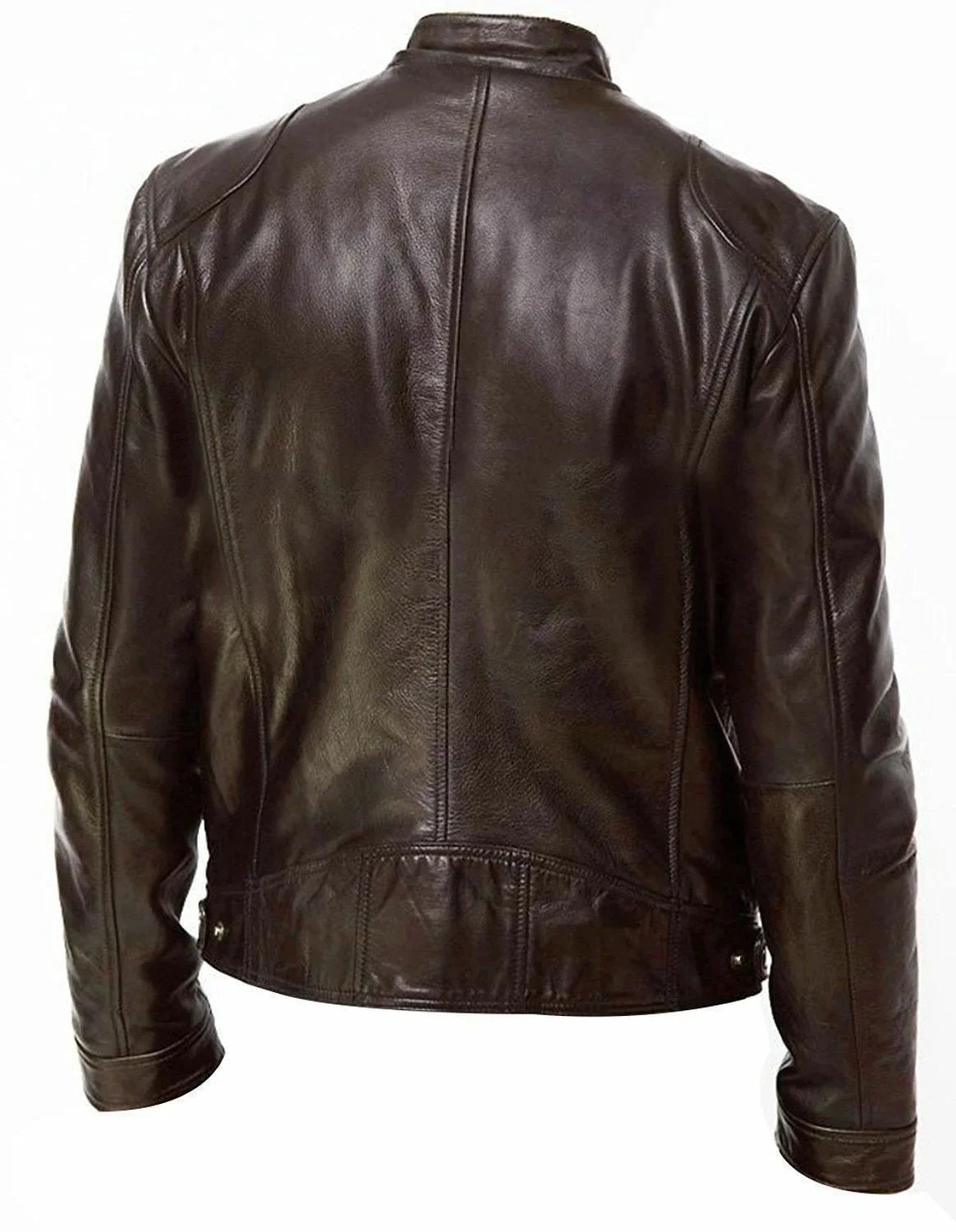 Men's Leather Biker Jacket